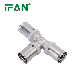 Ifan Factory Wholesale Pn16 Brass Fitting Pex Press Fitting Pex Tee