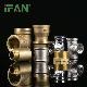 Ifan Full Styles Brass Plumbing Fittings Male Female Threaded Elbow Nipple Cap 20-63mm Brass Pipe Fitting