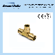  High Quality Quick NPT Thread Pipe Coupler Pneumatic Brass Pipe Fitting Brass Union Tee