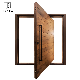  New Design Wood Solid Wood Swing Soild Wood Graphic Design, 3D Model Design Entrance Entry Pivot Door Timber Pivot Door