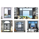  Hurricane Impact Metal Frame Double Glazed 2 Tracks Sliding Glass Aluminum Window