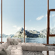 Mg220 Ultra-High Ultra-Wide Curtain Doors and Windows Red Oak Aluminum Wood Composite Window manufacturer