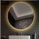 Round Bathroom Mirror LED Light Mirror Anti-Fog Hotel Wall Hanging Toilet Vanity Mirror Bluetooth