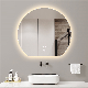 Irregular Half Round Vanity Anti-Fog Backlit Smart Bathroom LED Light Mirror