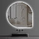 Round Irregular Water Shape Wall Mounted Smart Mirror for Bathroom LED Light