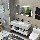 Single Basin Large Vanity Solid Surface Sink Wall Hung Marble Wash Basins Artificial Stone Bathroom Sink