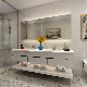 Nordic Bathroom Cabinet Modern Melamine Customized Marble Simple