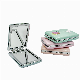  Promotion Gift Retangle Double Sides PU Leather Makeup Compact Mirror