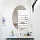  Round Beveled Polished Frameless Wall Mirror for Bathroom, Vanity, Bedroom (24