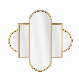 Large Factory Full Body Gold Metal Framed Decorative Wall Mounted Style Floor Length Wall Mirror