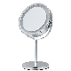 LED Makeup Mirror Double Face Magnifying Desktop Dress up Mirror with Lamp 7 Inch LED Comity Gift Desktop Mirror