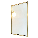  Wavy Retro Full-Length Mirror Antique Gold American Large Shape Floor Mirror