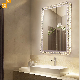 Steel Frame Crystal LED Smart Bathroom Mirror with Antifog and Bluetooth