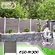 Mexytech Wood Plastic Composite Garden Fence Panel with Aluminum Post