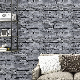  Decoration Material Waterproof Self Adhesive 3D Brick Pattern PVC Embossed Wallpaper
