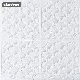 Akadeco Factory Direct Sale Anti-Slip Nordic White Minimalist Soft Package Small Rhombus 7.5mm Wall Paper