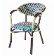  China Wholesale Outdoor Dining Restaurant Stackable Aluminum Rattan Furniture