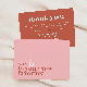 Free Design Kraft Thank You Cards for Birthday Party