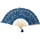  Wedding Favor Gifts Bamboo Lace Hand Fan for Guest