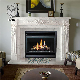  Indoor Stone Carving Marble Fireplace Mantel Electric Stone Fireplace for Sale