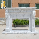 High Quality Natural Carrara White Marble Fireplace Mantels