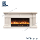 High Quality White Contemporary LED Fire Place TV Stand TV Entertainment Center Stand with Electric Fireplace manufacturer