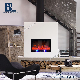 High Quality Wall Glass Panel Electric Fireplace Heater LED Crystal Artificial Flame Wall Mounted Electric Fireplace Insert manufacturer
