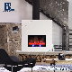 High Quality Wall Glass Panel Electric Fireplace Heater LED Crystal Artificial Flame Wall Mounted Electric Fireplace Insert