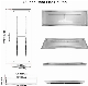 Stainless Steel Cover for Linear Drop-in Fire Pit Pan