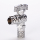 OEM Chrome Plated Zinc Alloy Handle Angle Valves with Rossette manufacturer