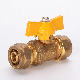 OEM Gas Compression Ball Valves with Butterfly Handle NPT Thread manufacturer