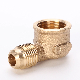 Brass Gas Fittings Boil Fittings NPT Thread Flare Head Female Elbow manufacturer