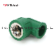 High Standard Plumbing Water Fitting Green White Plumbing Water Fitting Female Elbow PPR Pipe Fittings