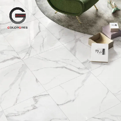 Full Body Glazed Porcelain Floor Tile with 75 Degree Whiteness (32"X32")