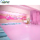 Pink Vinyl Flooring for Dance Gym 5mm Rolls Homegeneous Tile