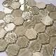  300X300mm Interior Decoration Bathroom Hexagonal Glass Mosaic Tile