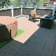 Outdoor Roof Tiles Composite Anti-UV Waterproof WPC Interlocking Deck Tiles