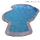  Bullnose G654 Padding Dark Granite Semi Inground Pool Border Coping Tile with Deck