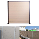 Waterproof Wind Resistant Wood Plastic Panel Aluminium Post Fence