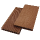  Teak Wood Plastic Composite Flooring 145*21mm 3D Embossed WPC Decking Floor Outdoor