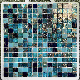  Foshan Manufacturer Hot Sell Decoration Building Material Glossy Crystal Glass Mosaic Tile