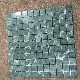 Natural Dark Green Square Pieces Marble Stone Mosaic Pattern