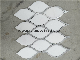  Leaf Design Polished/Tumbled/Carrara White/Hexagon/Stone White Marble Tile Mosaic