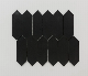  Picket Shape Marble Long Hexagon Marble Black Mosaic for Wall Tile