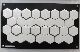  White Marble Hexagon Mixed Aluminum Mosaic Tile for House Decoration
