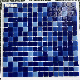 Foshan New Popular Decorative Building Material Blue Swimming Pool Glossy Crystal Glass Mosaic Wall Tile manufacturer