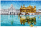 Customized Hand Made Beautiful Glass Mosaic Mural of The Golden Temple Amritsar