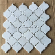  China Bianco Carrara White Marble Granite Stone Mosaic for Bathroom Wall