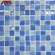 Wholesale Manufacturers Blue Square Glass Crystal Swimming Pool Mosaic manufacturer
