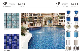  Wholesale Price Wave Surface Blue Ceramic Mosaic Swimming Pool Tiles for Sale